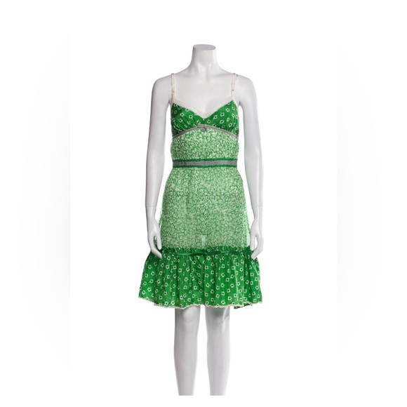 Dolce & Gabbana Patterned Silk Vintage Dress - Picture 1 of 3